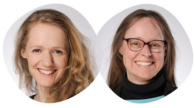 Unsere zwei jungen Theaterpädagoginnen Lisa Karich (links) und Miriam Walter (rechts)